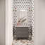 Ako 6" Hexagon Marble Micro Mosaic Tile-613342625