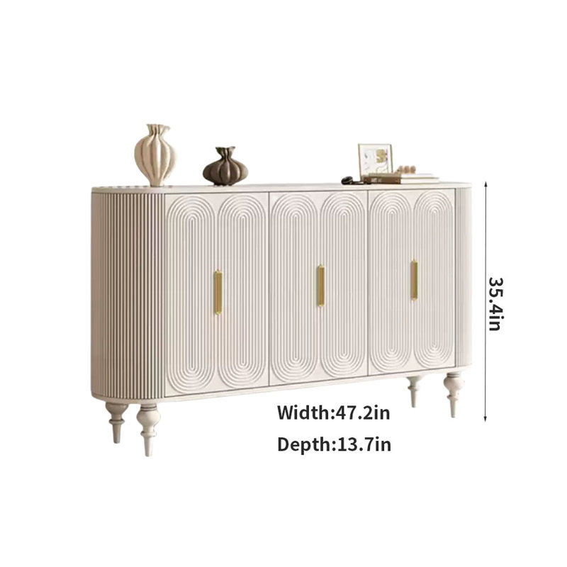 Armoire d'entrée blanche moderne simple