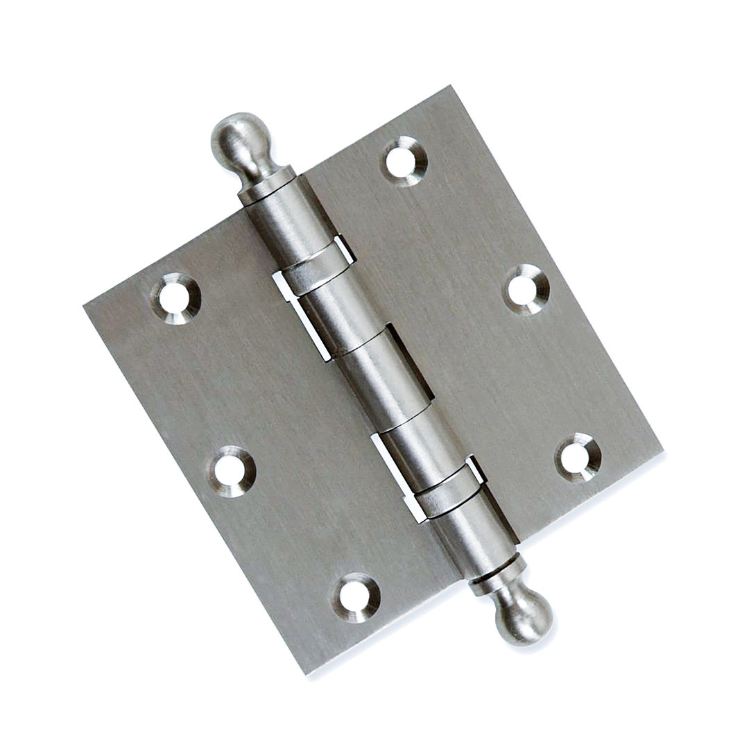 3.5" H x 3.5" W Solid Brass Ball Bearing Single Butt Door Hinge Embassy Hardware 