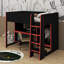 Lit mezzanine avec bureau et garde-robe Gaming-1047947226