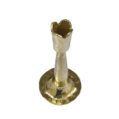 Porte-bougie décoratif en forme de pétale cannelée en fer pour porte d'entrée - Décoration moderne en métal pour décor de table
