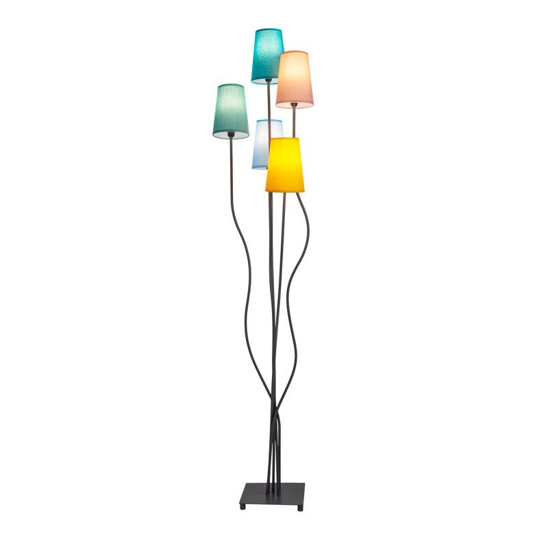 Caislynn 163cm Brushed Column Floor Lamp