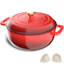 Winado Non-Stick Cast Iron Round Dutch Oven-50674136-50674137