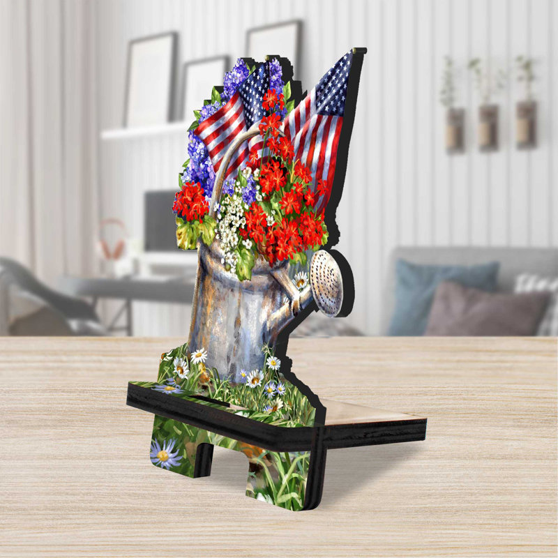 Designocracy Single Screen Desktop Mount, 6" H x 3" W x 3" D