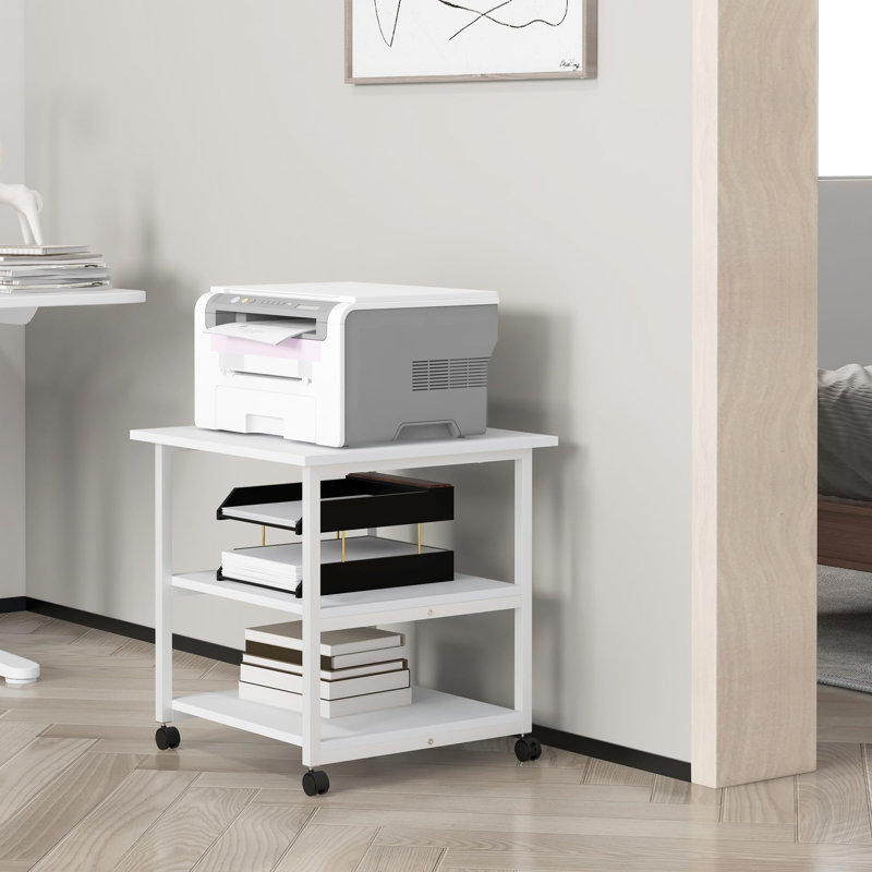52.5cm H x 50cm W Printer Stand, White