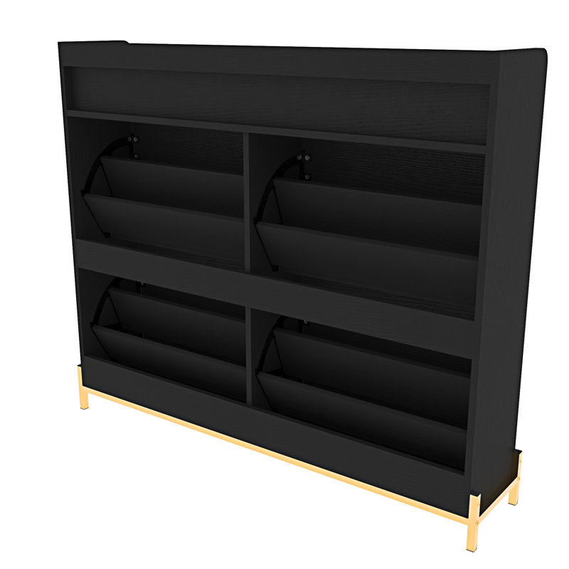 Shoe Cabinet/Shoe Rack Cabinet/Shoe Rack Organizer Cabinet, Black
