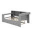 Lit plateforme avec tablettes de rangement, lit gigogne-554105163
