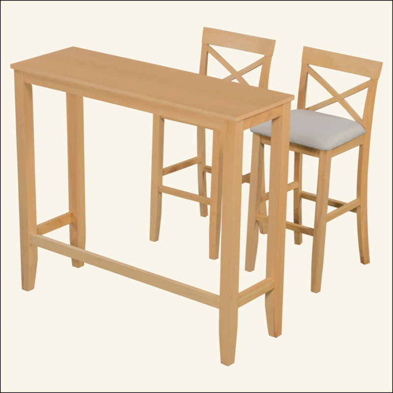 Ensemble de coin-repas en bois Farmhouse, Naturel, Naturel