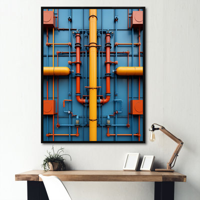 «Klodeta Industrial Symmetry Collage II», reproduction sur toile