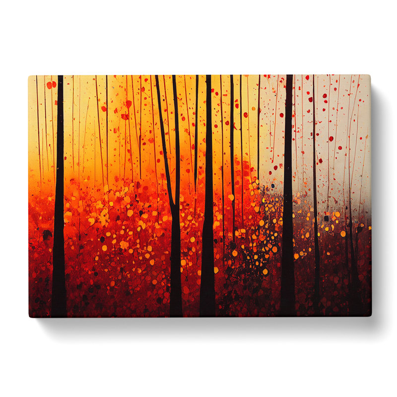Autumn Forest Splatter Vol.1 - Wrapped Canvas, 35cm H x 50cm W