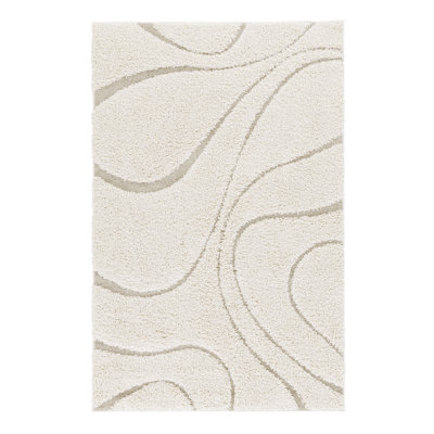 Abstract Shag Area Rug