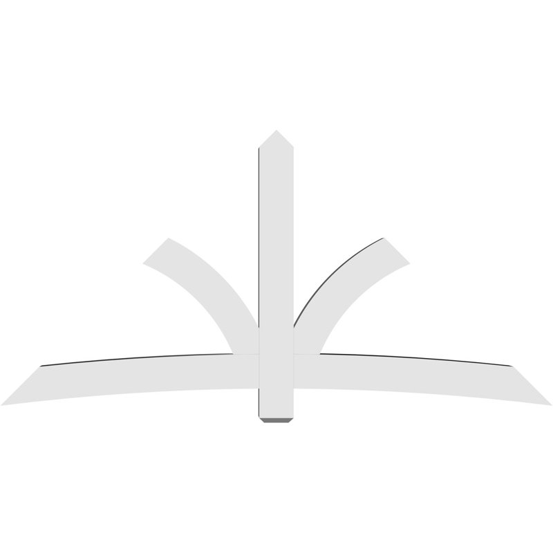 Support pour pignon Davenport, H 48 po x l 96 po (pas: 12/12), P 6 po x F 6 po, PVC