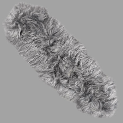 Solid Colour Sheepskin Area Rug