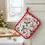 Porte-casseroles en coton Holly & Bows - Ensemble de 6