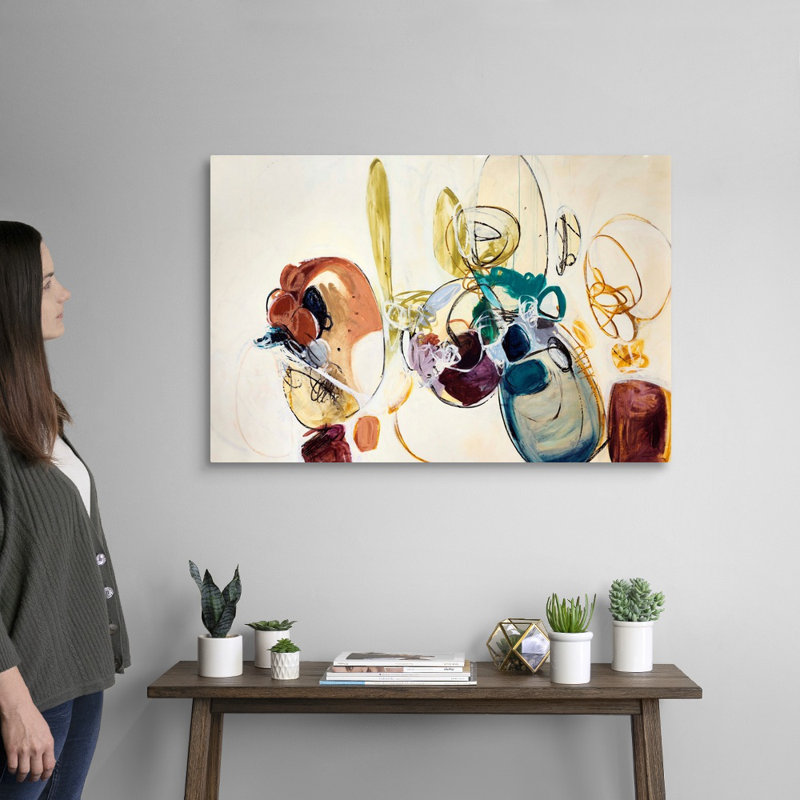 « Abréviation II » par Kari Taylor, reproduction d’art sur toile, Toile tendue, H 24 po x l 36 po x P 1,25 po