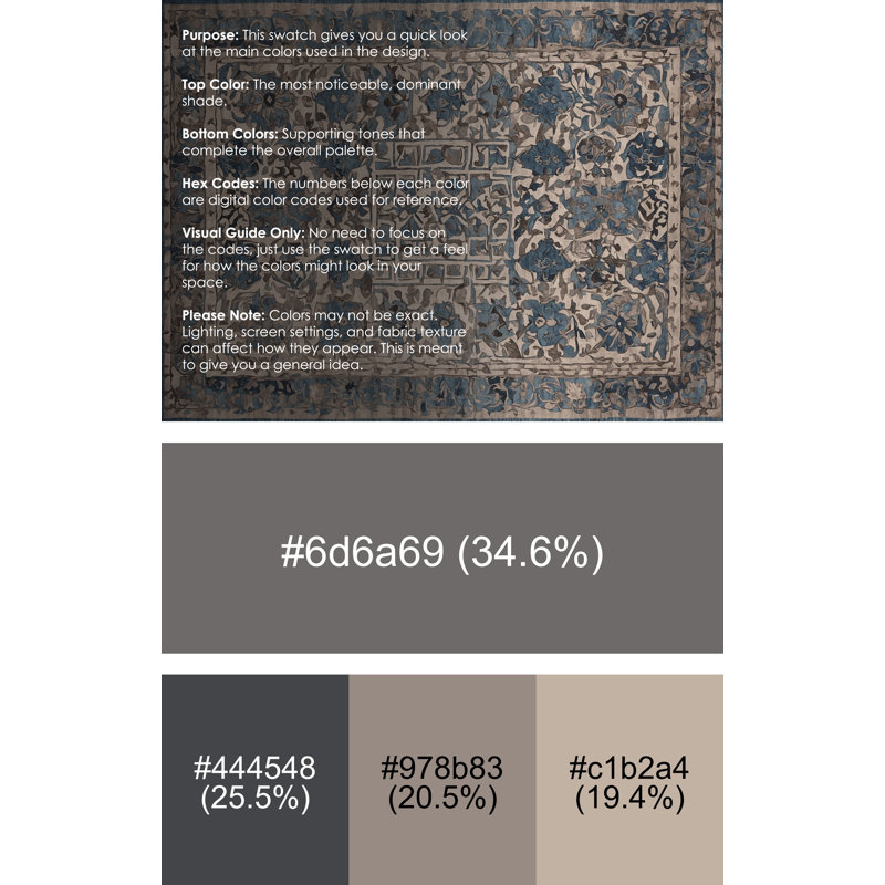 Machine Washable Gray Area Rug, Rectangle 2' x 3'