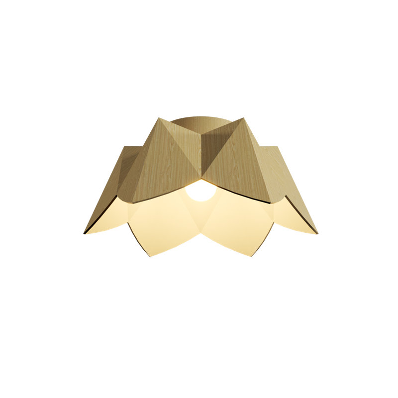 Plafonnier encastré 1 lumière Physalis, H 7,87 po x l 18,5 po x P 18,5 po, Sable