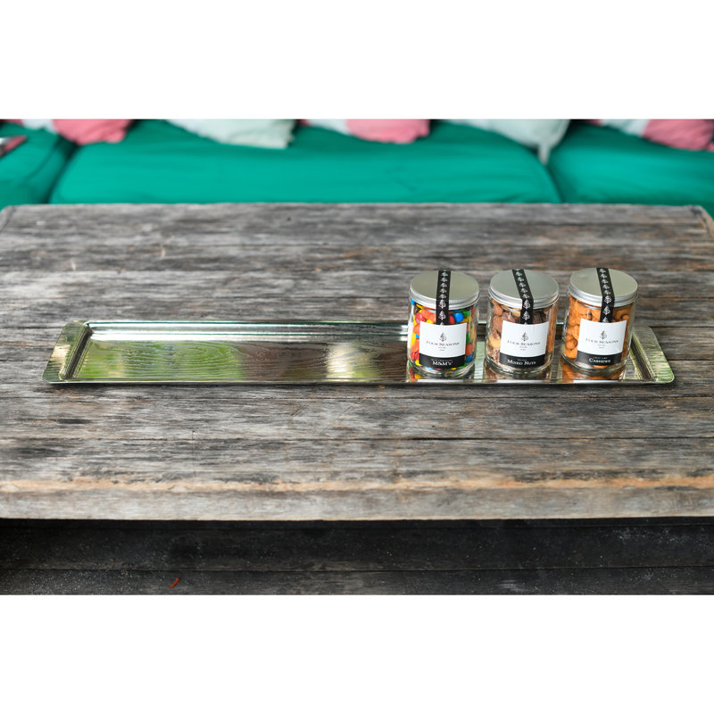 Plateau de service rectangulaire Hardison, H 0,5 po x l 5 po x L 17,5 po