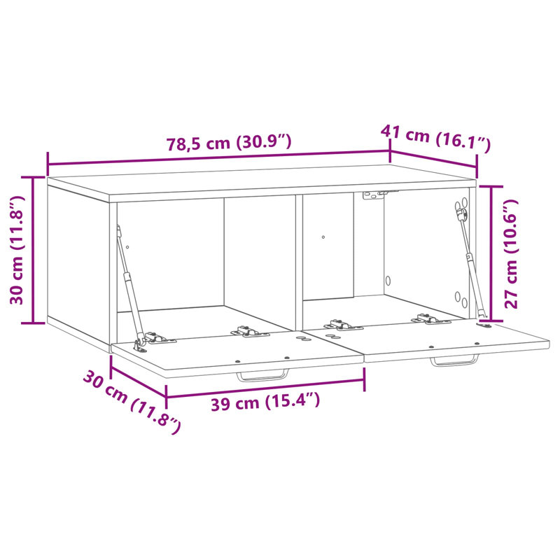 Unfinished TV Stand for TVs up to 32" with Fireplace Included