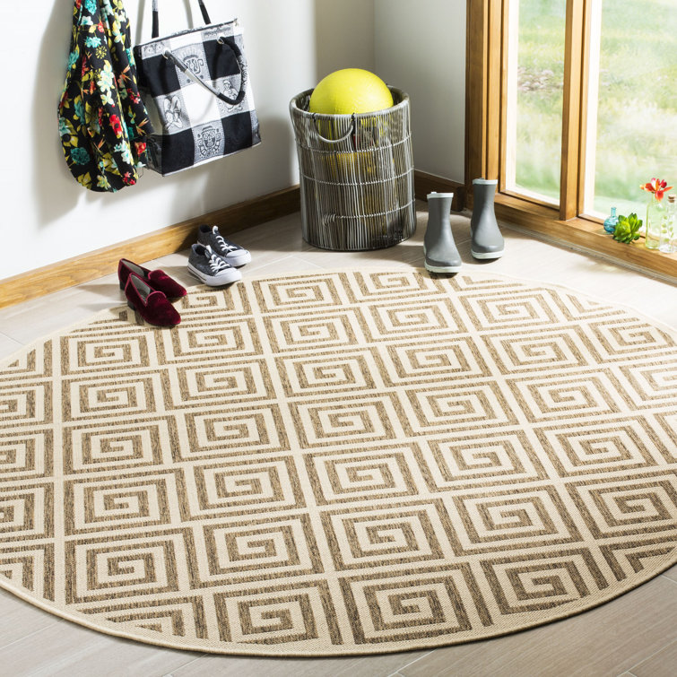 Tapis d'intérieur / extérieur à motif géométrique Gowanus Performance