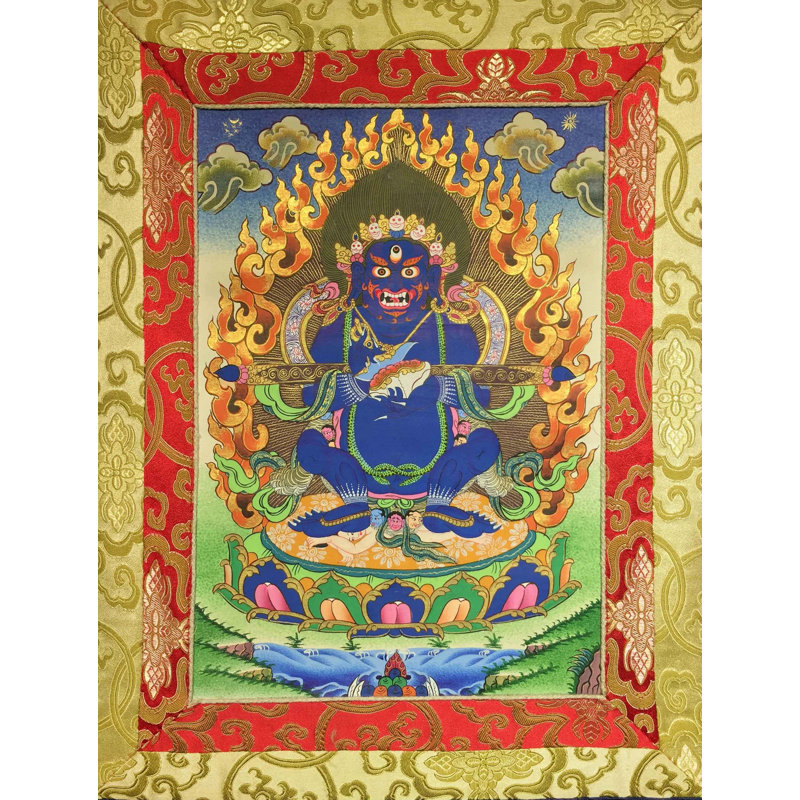 Small Sized Vajrapanjarnatha Mounted On A Brocade