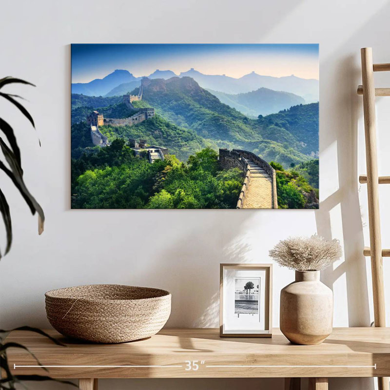 Ravi, matin, grande muraille de Chine, H 16 po x l 24 po