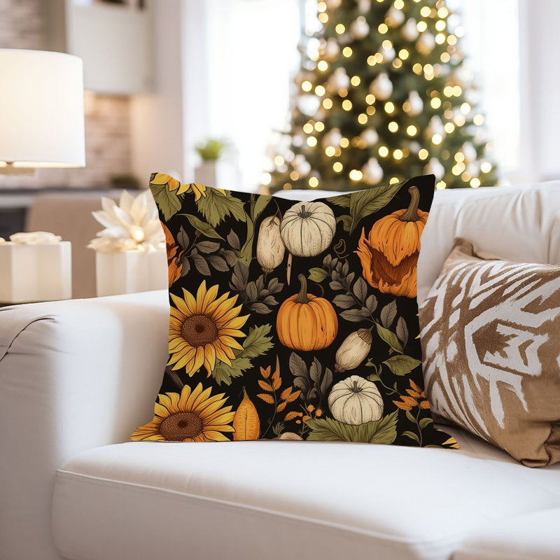 Botanical Fall Pattern VI Cottage & Cottagecore, 20"H x 20"W