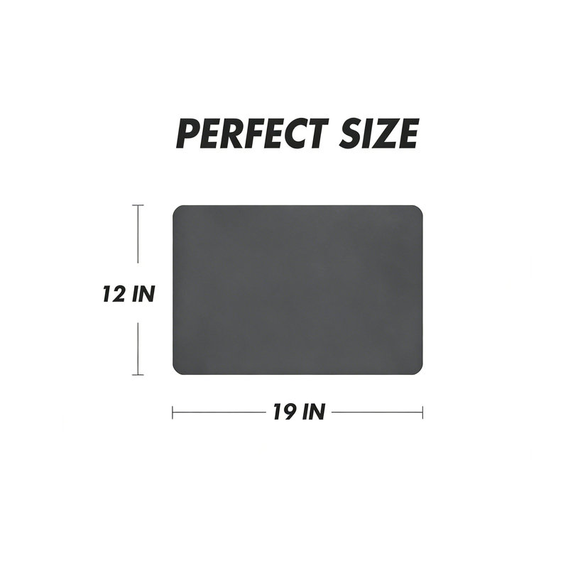 Hide Stain Rubber Backed Absorbent Coffee Mat for Kitchen Counter Fits Under Coffee Maker & Machine