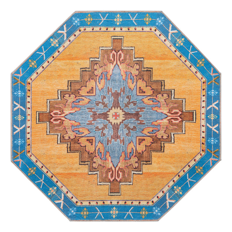 Chenille Indoor Rug, Octagon 5' x 5'