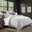 August Stripe Reversible Cotton Duvet Cover Set-505051811-505051834