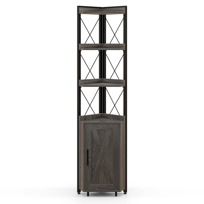 Imron Corner Storage Bookcase