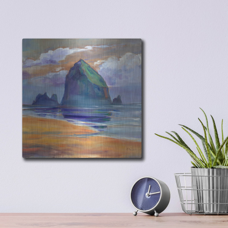 «Haystack Rock Reflections» par Paul Brent, H 12 po x l 12 po