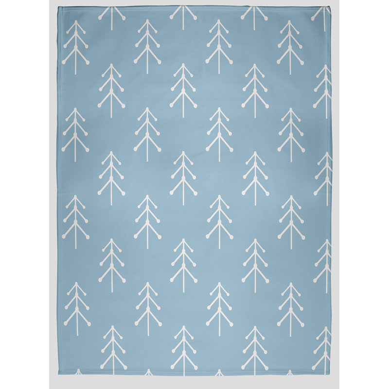 Jeté d'hiver à motifs 50 "x 60", Bleu
