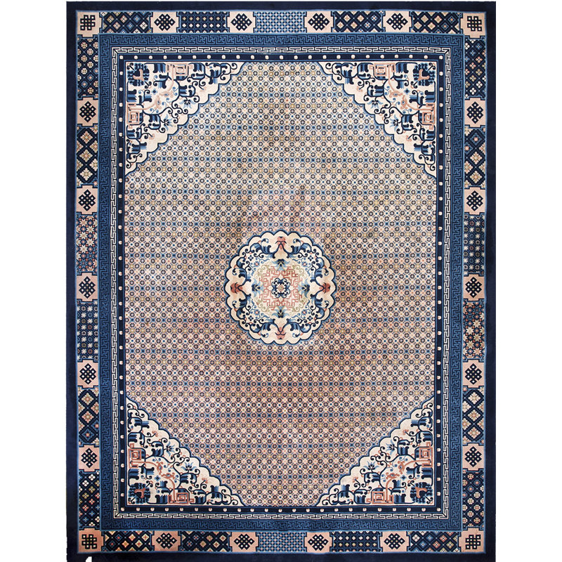 Tapis chinois en laine rétro Vintage