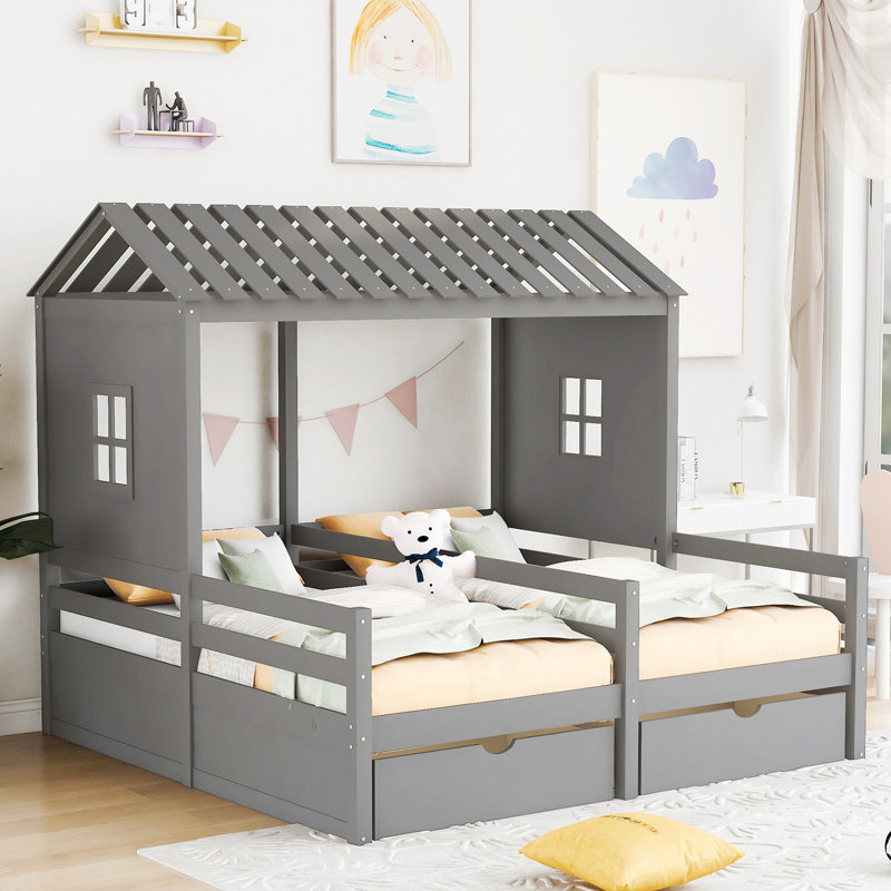 Lit plateforme 69,03 po Fordland, gris