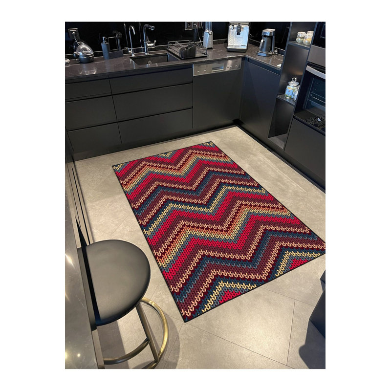 Tapis rose lavable à la machine, Sous-tapis rectangulaire 3 pi 11 po x 5 pi 11 po i