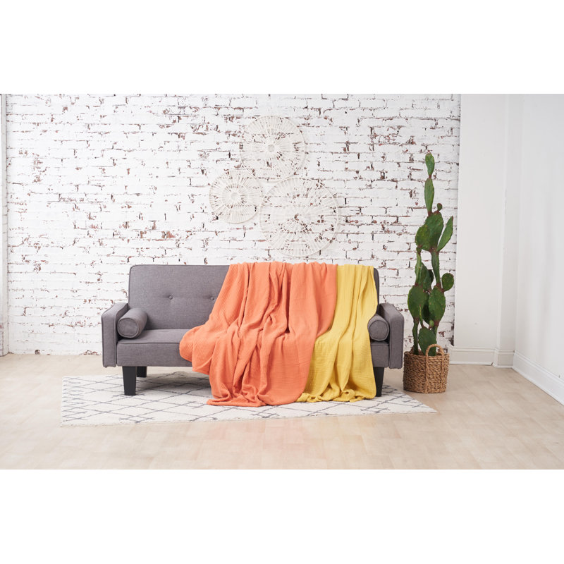 Ryker Vintage Throw Blanket, Melon