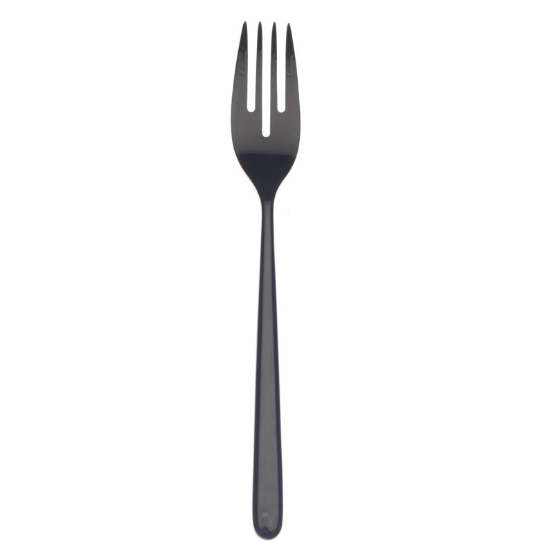 Linea Table Fish Fork - 24 Pieces, Oro-nero