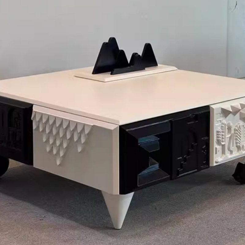 Individual creative design sense coffee table, 15.74" H x 35.43" L x 35.43" W