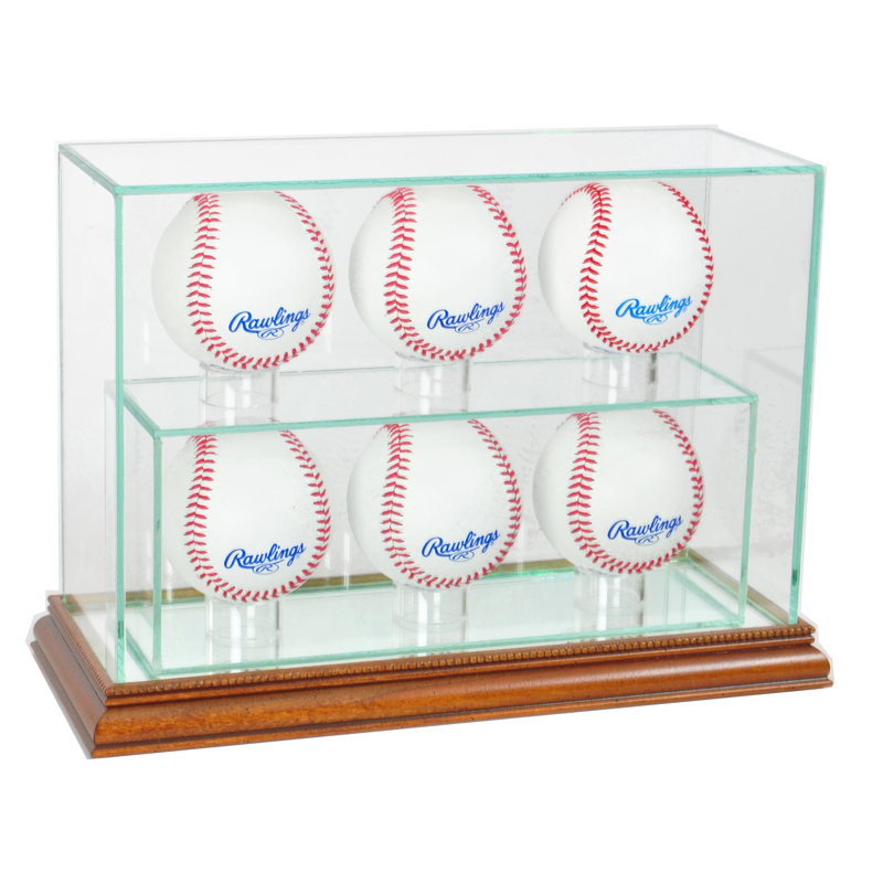Six vitrine de baseball Six, Noyer