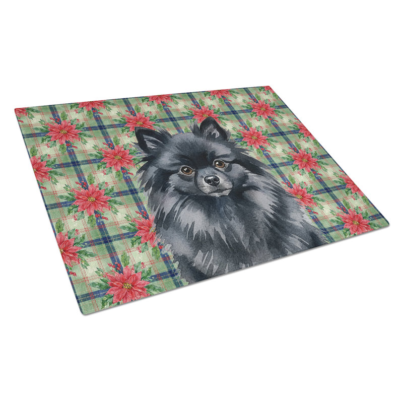 Planche à découper en verre noir Pomeranian