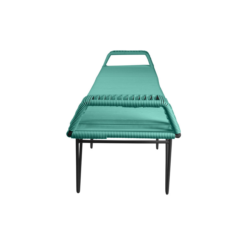 Banc d'intérieur / extérieur fait à la main Pelerin, Turquoise, Noir