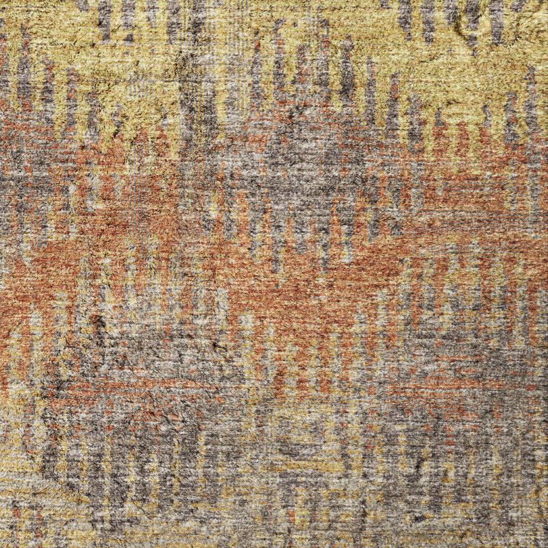 Premium Machine Washable Dream Shag ADS80 Abstract Chevron Rug, Canyon, 8' x 10'