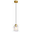  Luminaire suspendu moderne en verre nervuré pour salle à manger 1 lumière Dansby-2047991818-2047991816