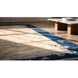 Large Size Minimalist Open Field Design Antique Chinese Art Deco Carpet