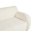 Chambre courbée de 81,5 po - 3 compressions ergonomiques minimalistes, tissu doux pour les espaces de vie courbés, sièges très grands, utilisation à long terme