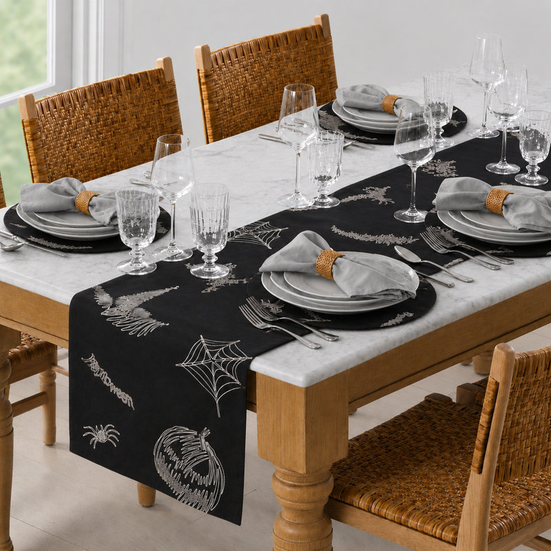 Dowell Happy Halloween Table Runner, 36" L x 16" W