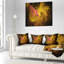Golden Fractal Abstract - Abstract Printed Pillow-30617660-30617656