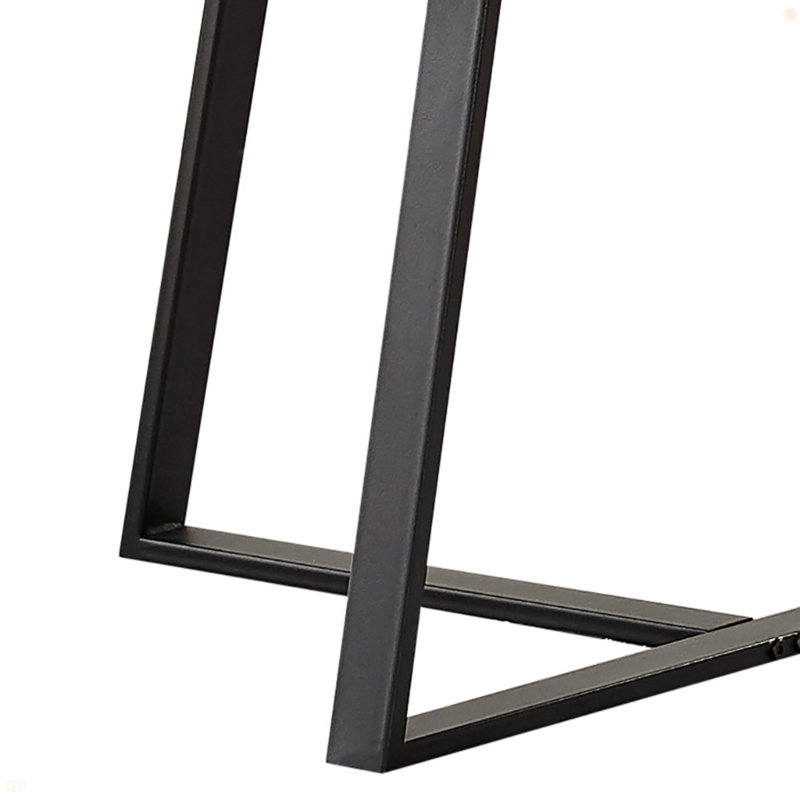 Table basse blanche et noir mat