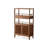 Retro Walnut Solid Wood Accent Cabinet